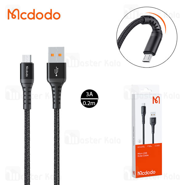 کابل میکرو یو اس بی مک دودو Mcdodo CA-2280 طول 20 سانتی متر شدت جریان 3 آمپر